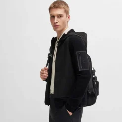 Boss Modak Full-Zip Hoodie in Black