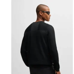 Boss Momentum-X Crewneck Sweater in Black