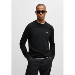 Boss Momentum-X Crewneck Sweater in Black