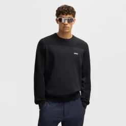 Boss Momentum-X Crewneck Sweater in Dark Blue