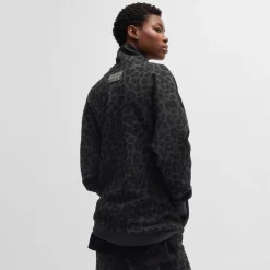 Boss Naomi X Boss Animal-Print Sweatshirt in Black