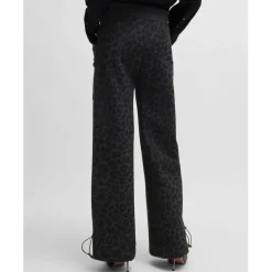 Boss Naomi X Boss Animal-Print Tracksuit Bottoms in Black