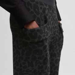 Boss Naomi X Boss Animal-Print Tracksuit Bottoms in Black