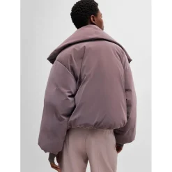 Boss Naomi X Boss Cropped Down Jacket in Purple