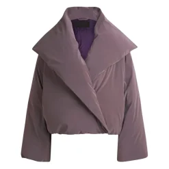 Boss Naomi X Boss Cropped Down Jacket in Purple