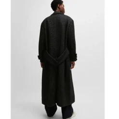Boss Naomi X Boss Oversized-Fit Coat in Black