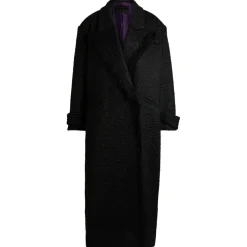 Boss Naomi X Boss Oversized-Fit Coat in Black