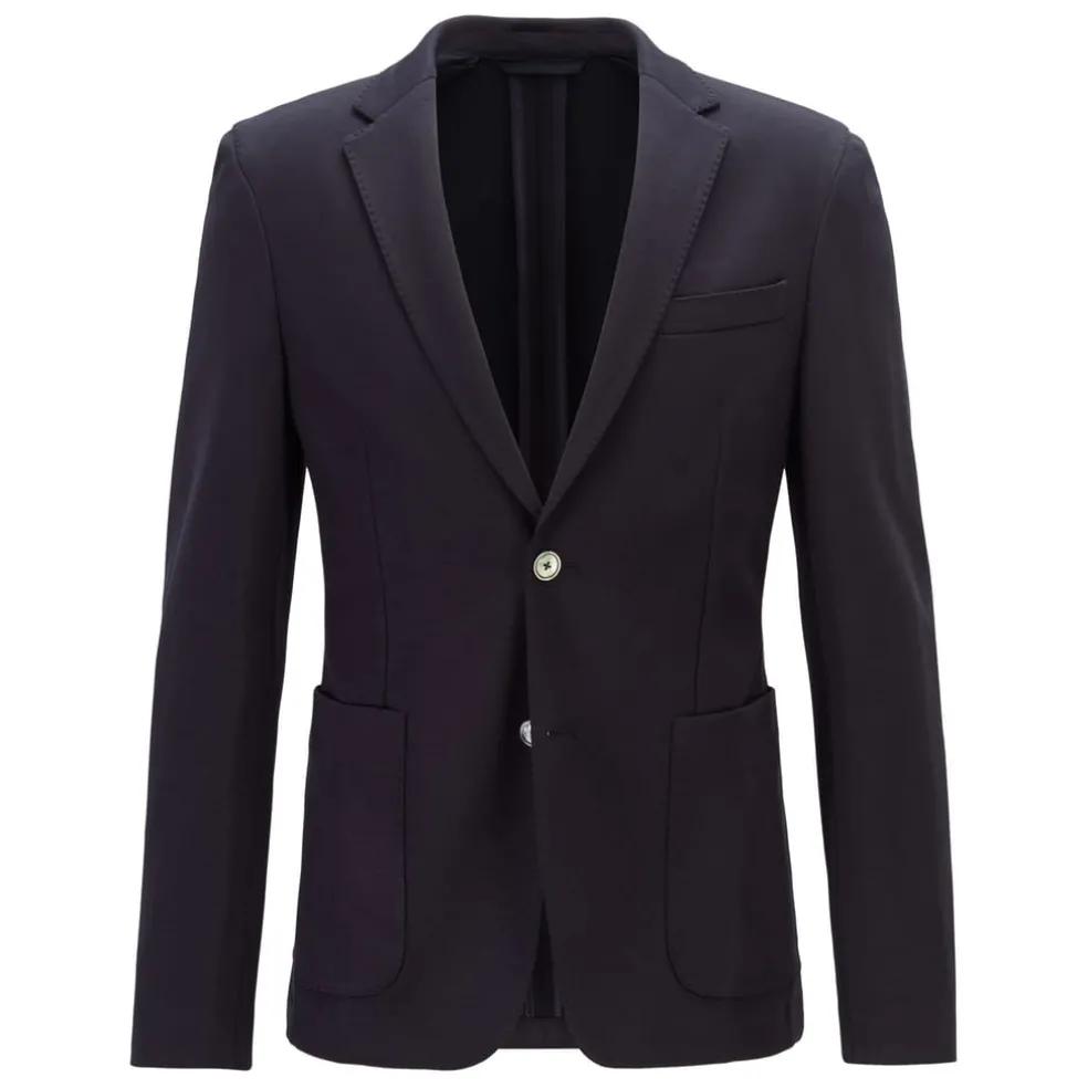 Boss Nold2 Blazer Jacket in Dark Blue