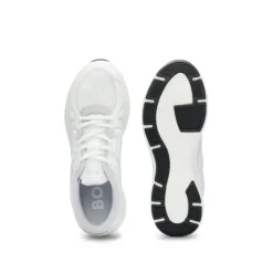 Boss Owen Mixed Material Trainers in White