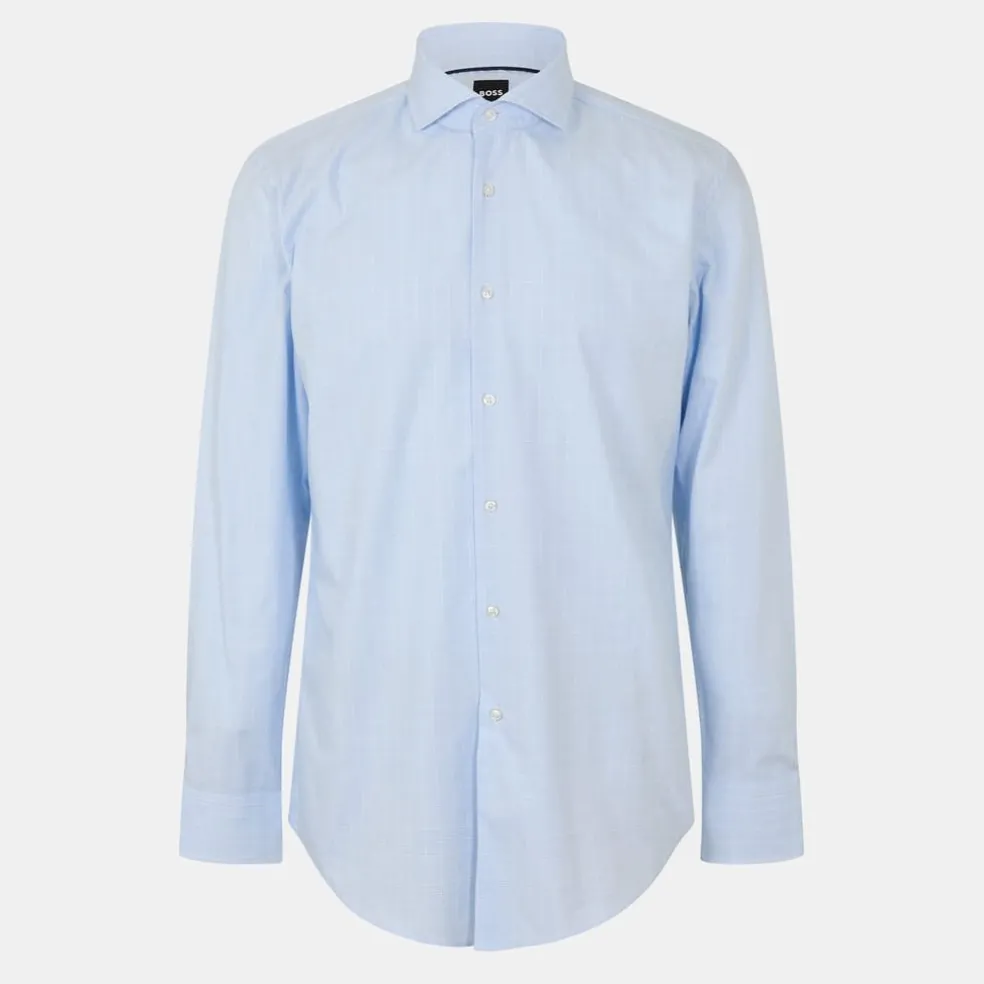 Boss Oxford Regular Fit Long Sleeve Shirt in Blue