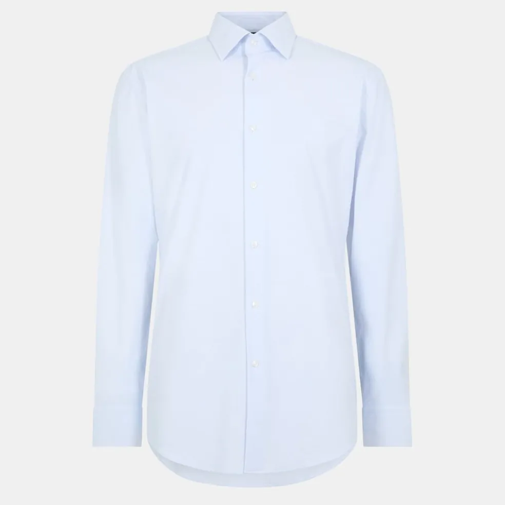 Boss Oxford Regular Fit Long Sleeve Shirt in Blue