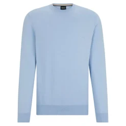 Boss Pacas-L Embroidered Logo Sweater in Blue