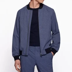Boss P-Hanry Bomber Jacket in Blue