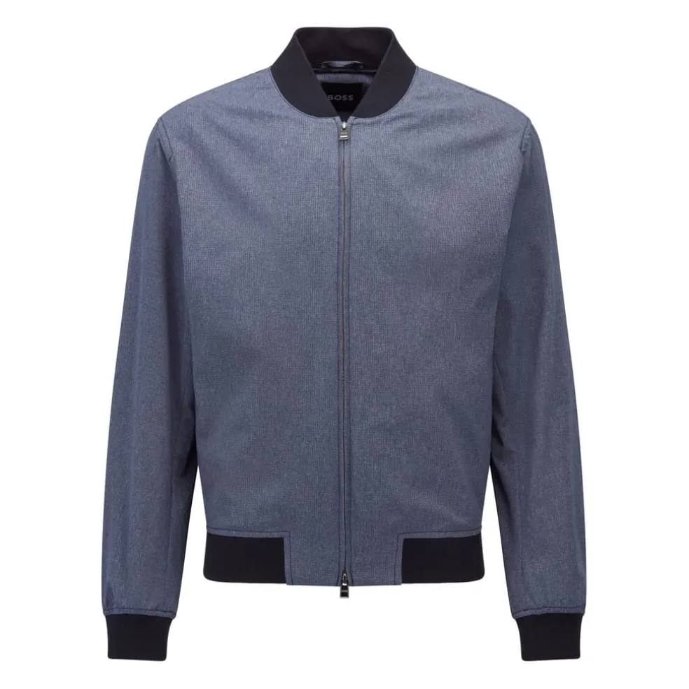 Boss P-Hanry Bomber Jacket in Blue