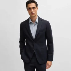 Boss P-Hanry Slim-Fit Blazer in Dark Blue