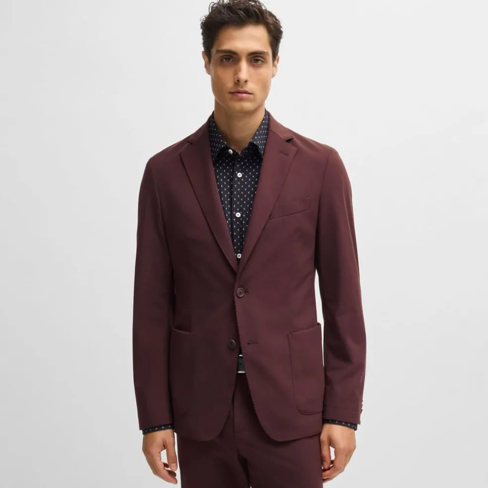 Boss P-Hanry Slim-Fit Blazer in Red