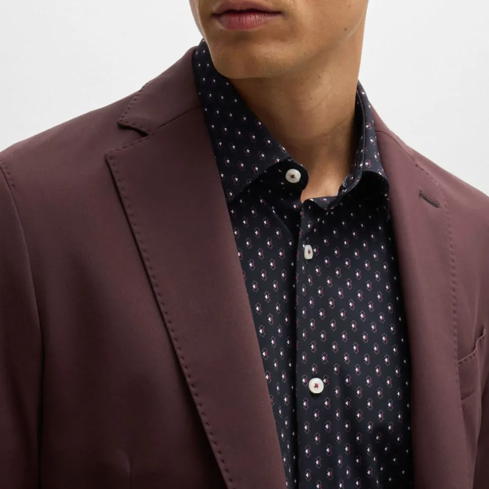 Boss P-Hanry Slim-Fit Blazer in Red