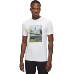 Boss Photo Print T-Shirt in White