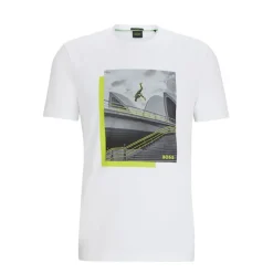 Boss Photo Print T-Shirt in White