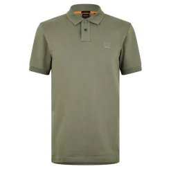 Boss Piqué Polo Top in Green