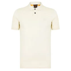 Boss Piqué Polo Top in White
