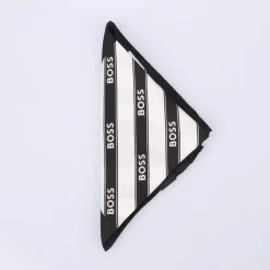 Boss Pocket Square in Black