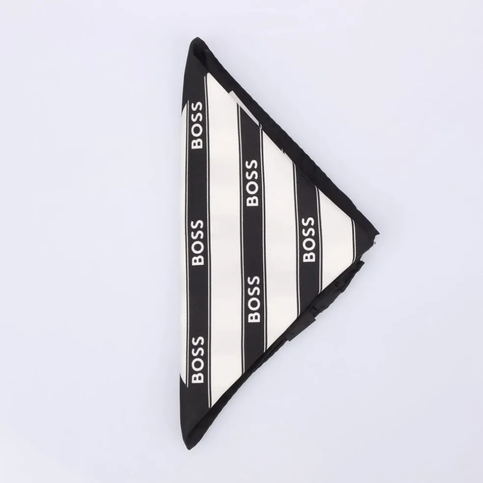 Boss Pocket Square in Black