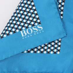 Boss Pocket Square in Turquoise