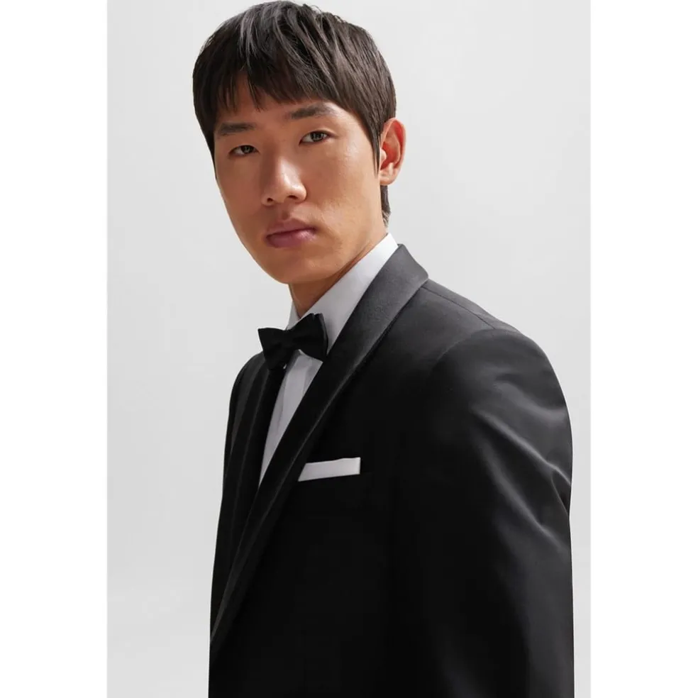 Boss Pocket Square in White