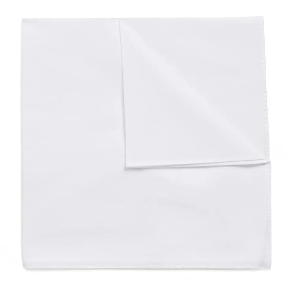 Boss Pocket Square Mens in White
