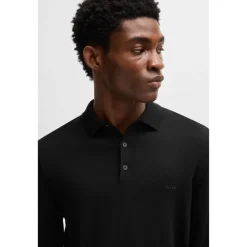 Boss Regular Fit Long Sleeve Sweater in Black