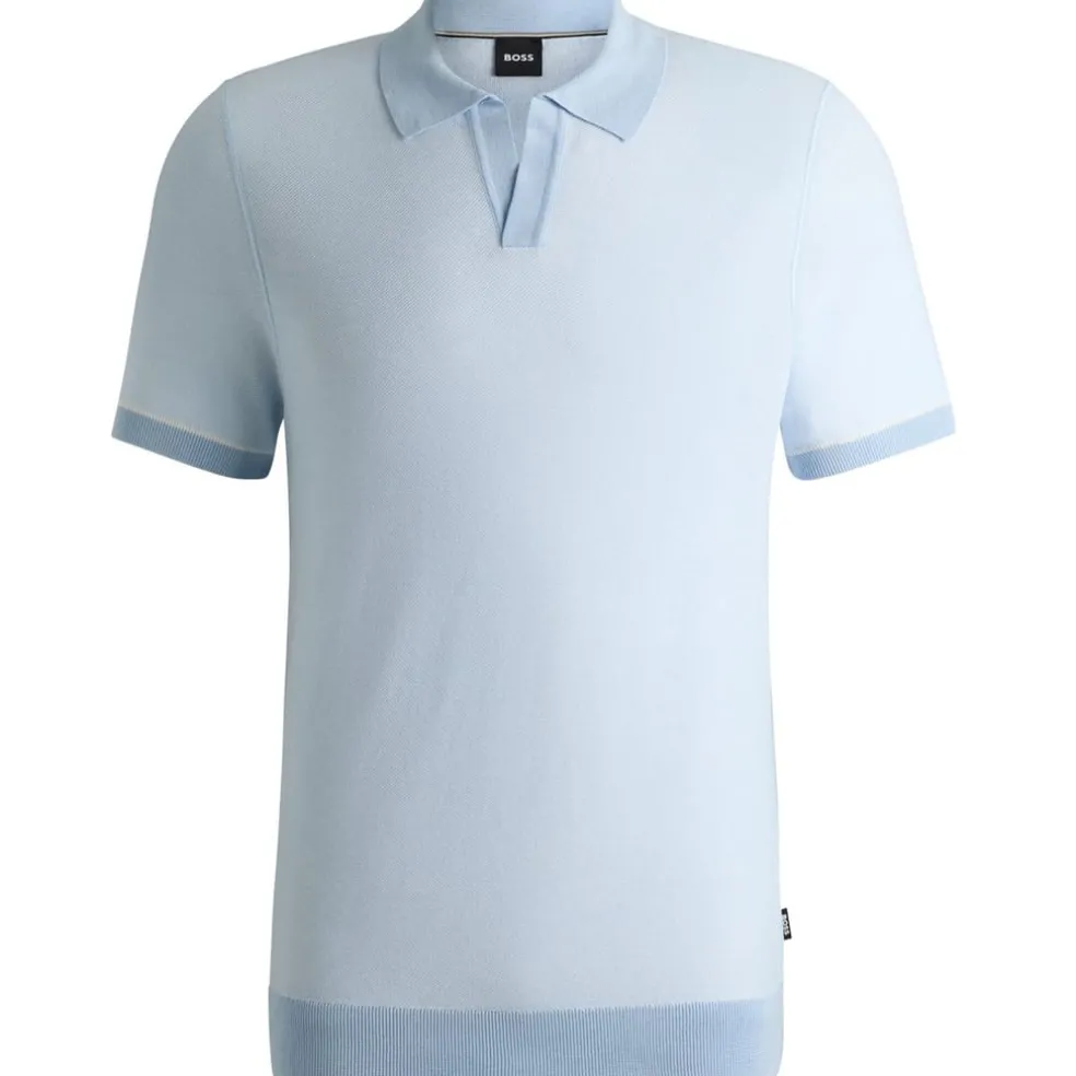 Boss Regular Fit Short Sleeve Shirt in Blue