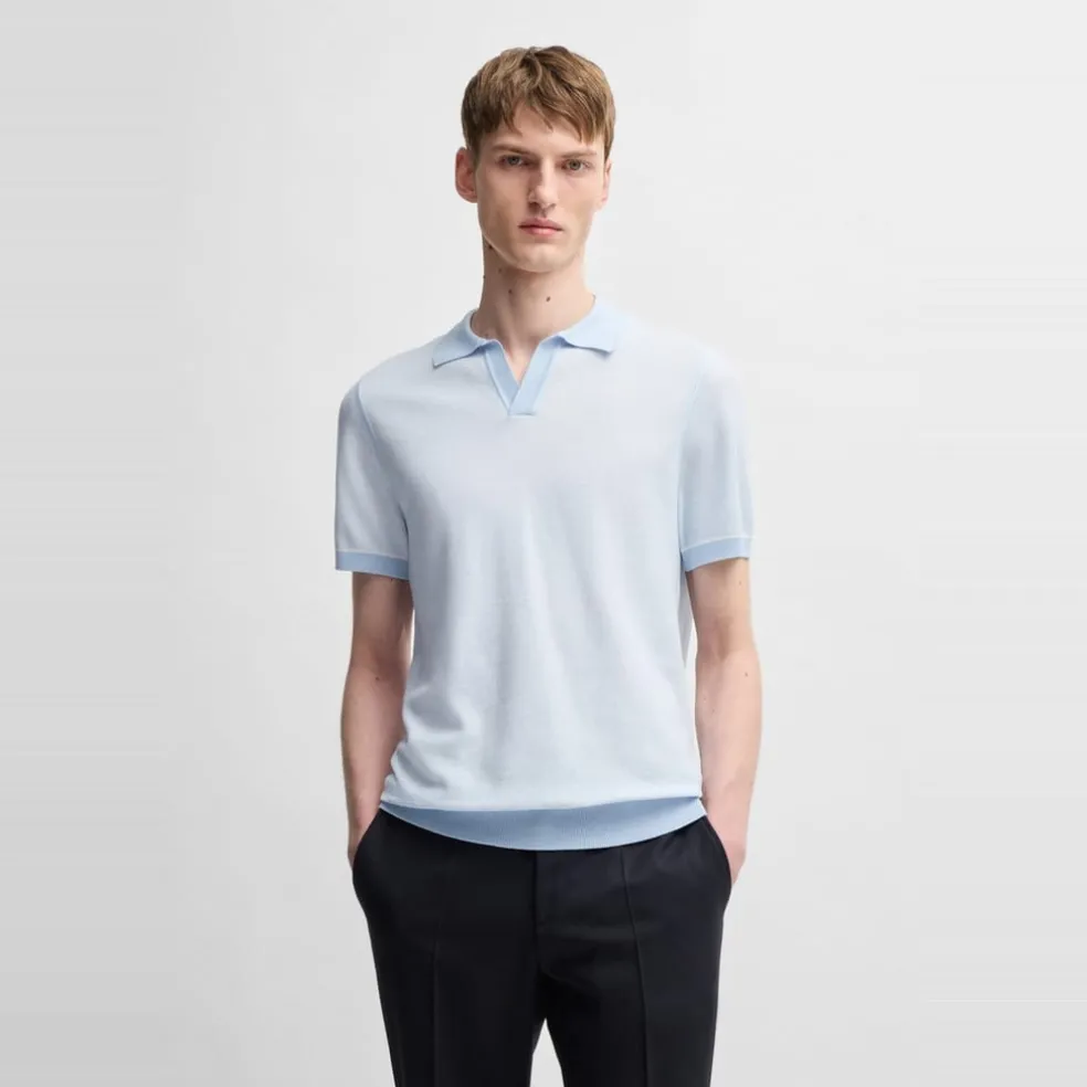 Boss Regular Fit Short Sleeve Shirt in Blue