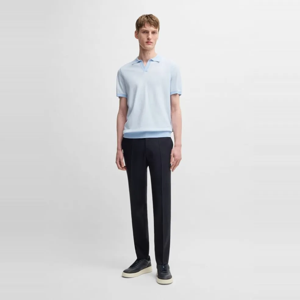 Boss Regular Fit Short Sleeve Shirt in Blue