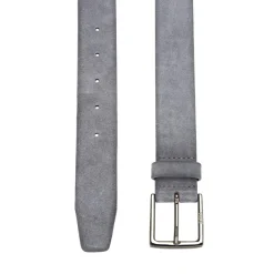 Boss Rummi Suede Leather Belt in Grey