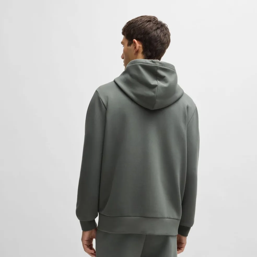 Boss Saggy Zip-Up Hoodie in Grey