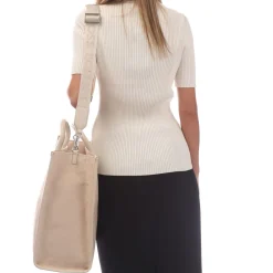 Boss Sandy Tote Bag in Beige