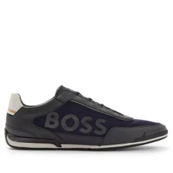 Boss Saturn Slip On Trainers in Dark Blue