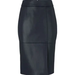 Boss Setora Slim-Fit Pencil Skirt in Blue