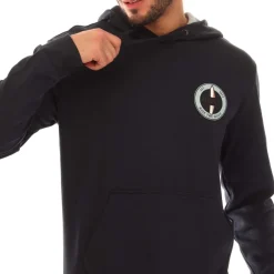 Boss Sewin Hoodie in Dark Blue