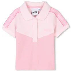 Boss Shirt And Shorts Set Babies in Pink