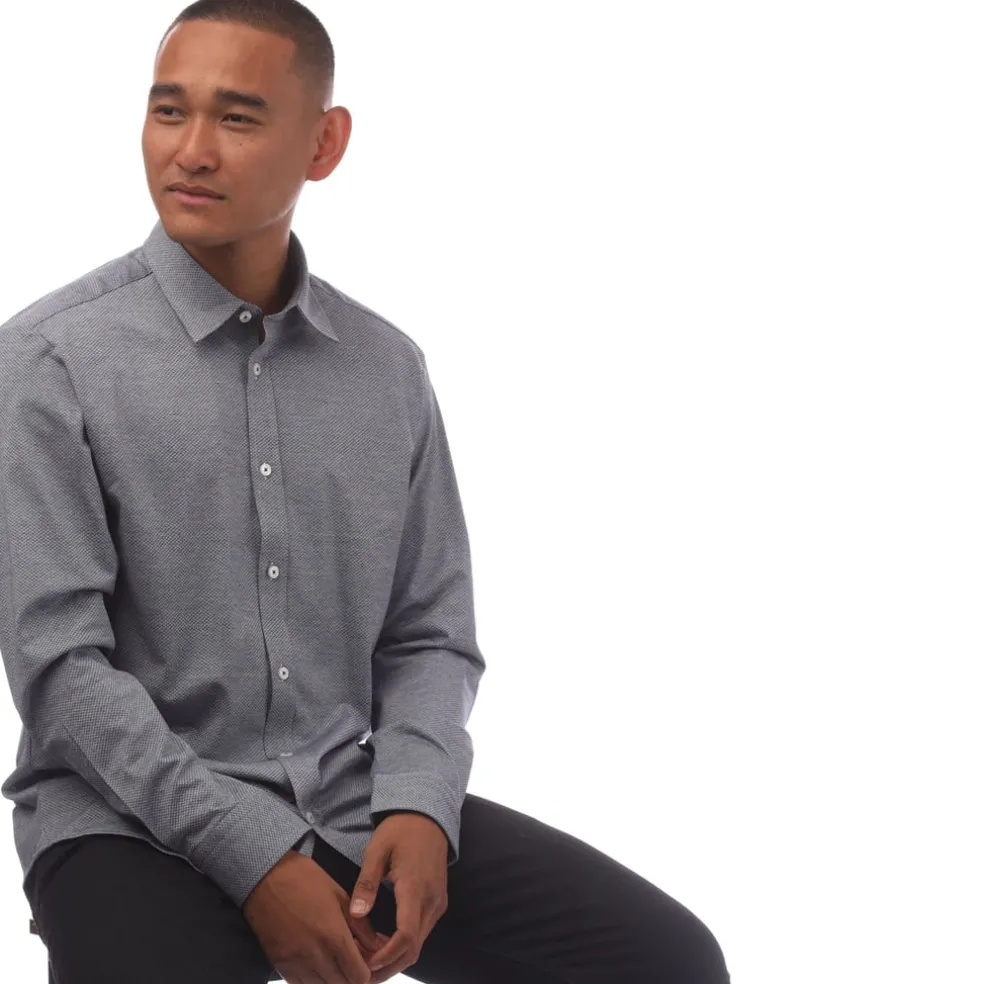 Boss S-Liam Kent Shirt in Navy