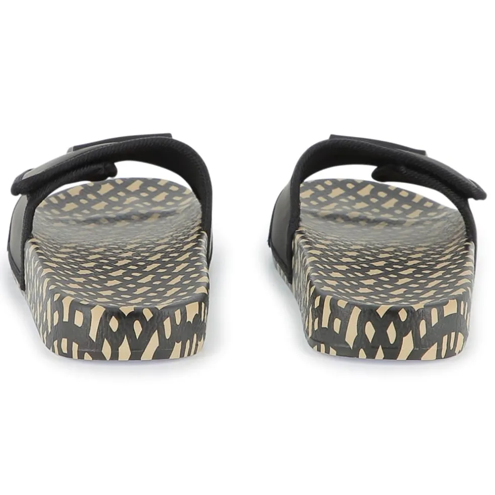 Boss Slider Slippers Childens in Black