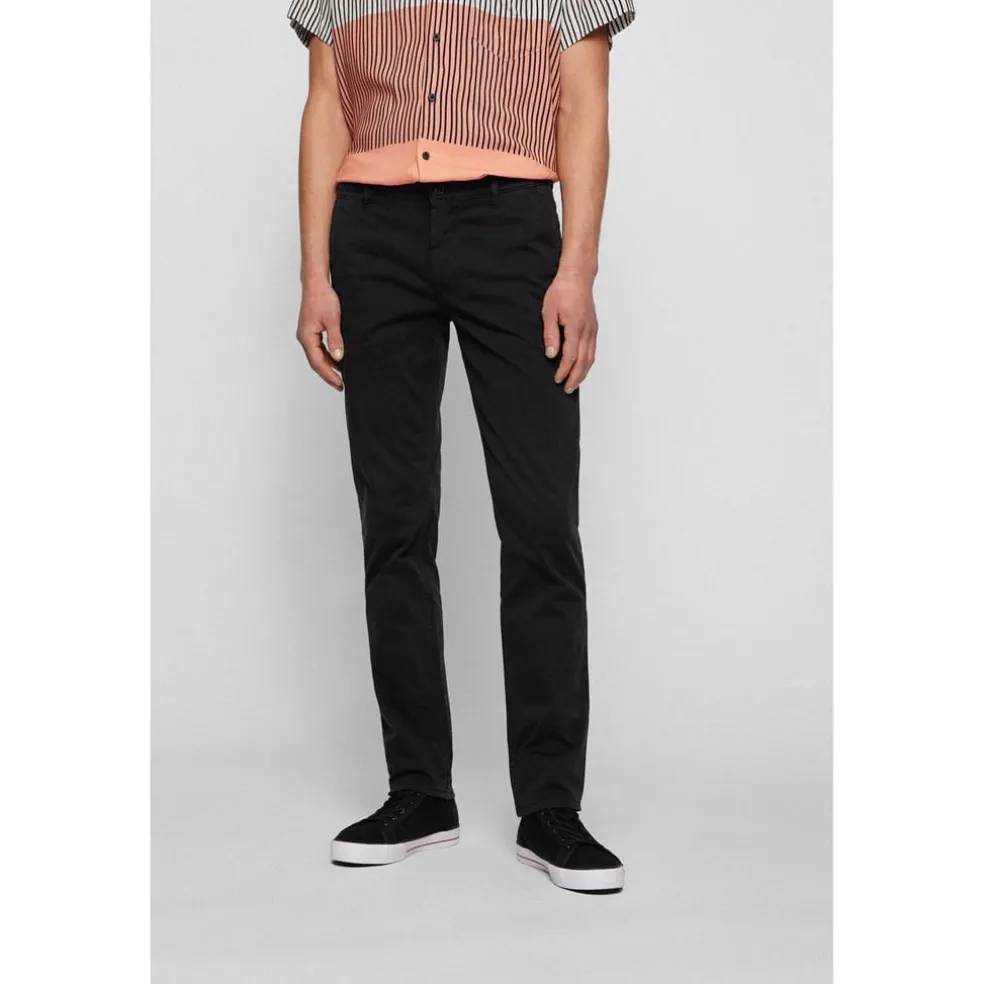 Boss Slim Trousers in Black