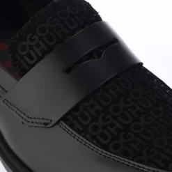 Boss Slip On Loafers in Black