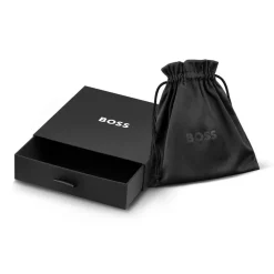 Boss Sphere Metal Bead Necklace in Silver