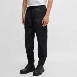 Boss Sracky2 Relaxed-Fit Trousers in Black