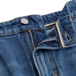 Boss Straight-Fit Cropped Jeans in Blue