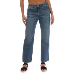 Boss Straight-Fit Cropped Jeans in Blue