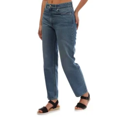 Boss Straight-Fit Cropped Jeans in Blue